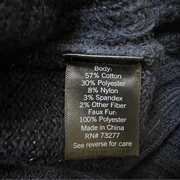 SVW Cable Knit Fur Trimmed Cardigan Sweater - Picture 11 of 14